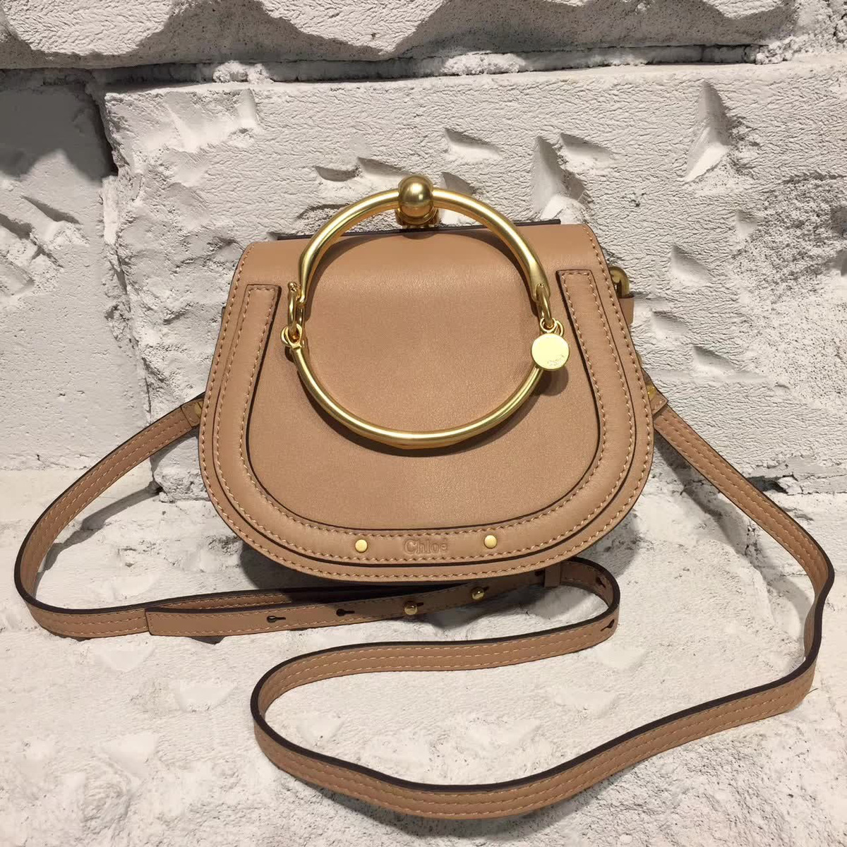 Chloe leather nile z1454 19.5cm x 6.5cm x 16cm