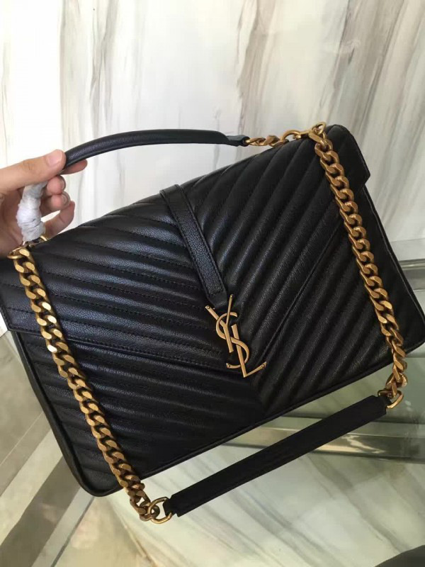 Y51 monogram college black gold 5104 32cm x 20cm x 8.5cm