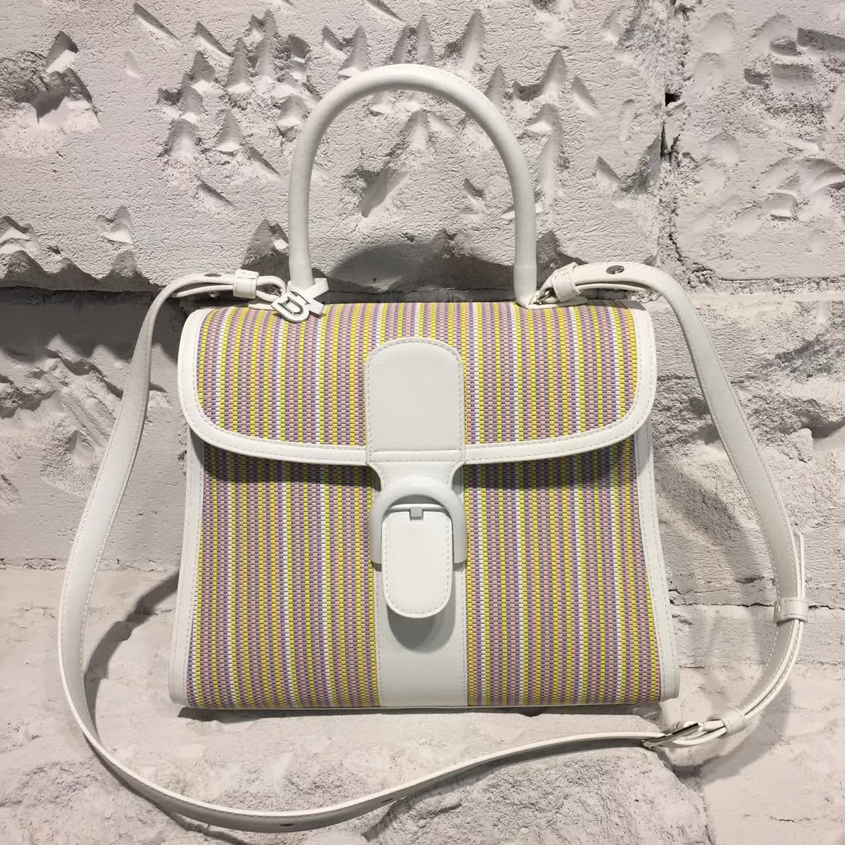 Delvaux woven mm brillant satchel 28cmx14cmx22cm