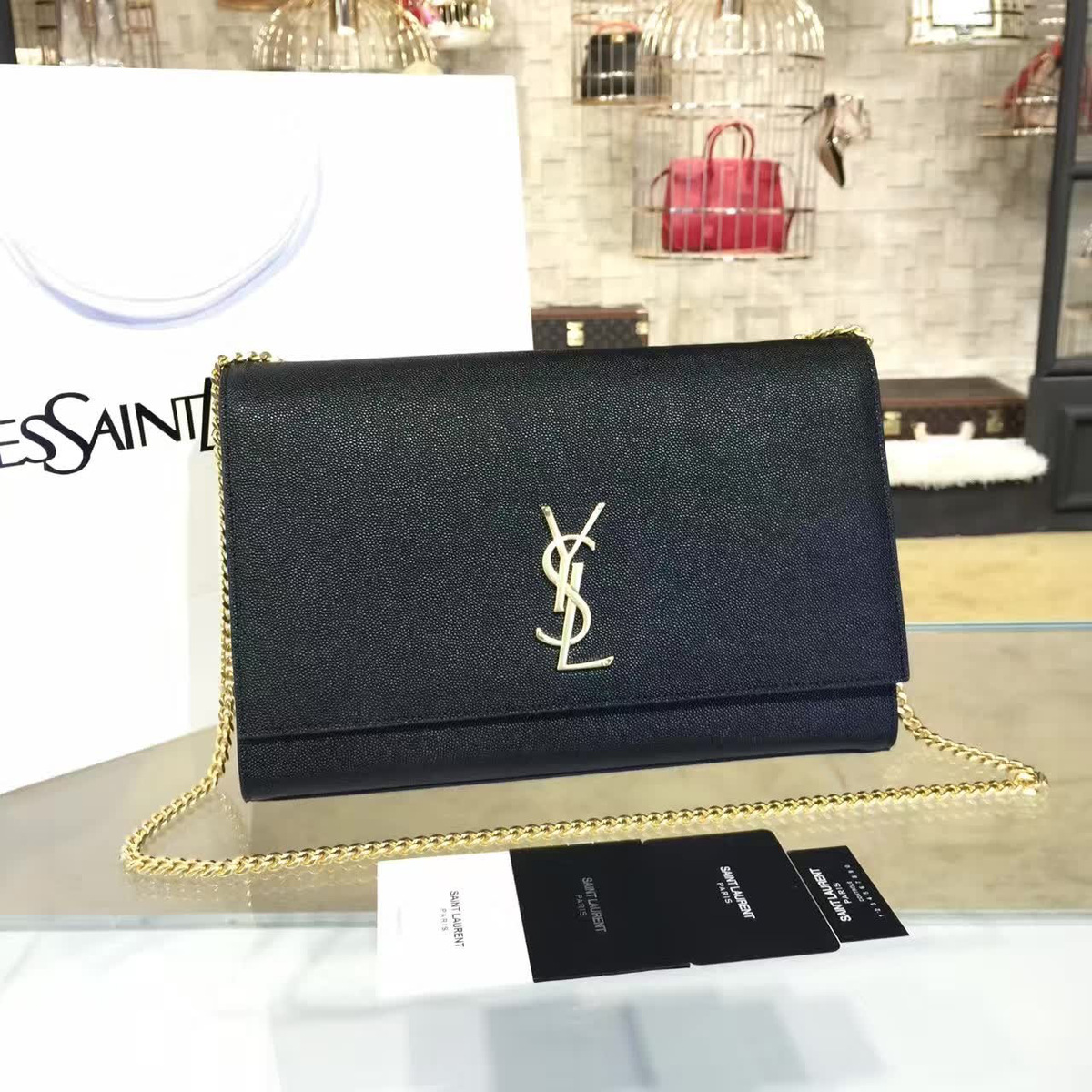 Y51 monogram kate grain de poudre embossed leather cohotbag 4755