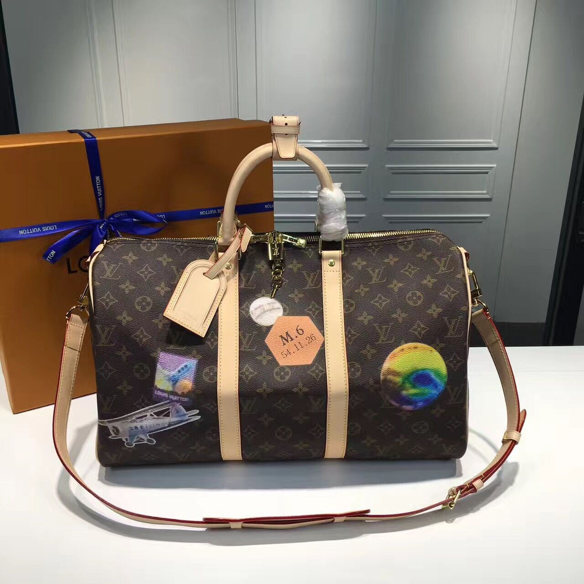 l0vis Vvtt0n keepall 45 bandoulière 3716_ 45cm x 27cmx 20 cm