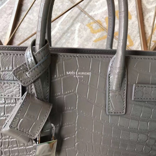 Y51 sac de jour crocodile embossed leather 4918 22cm x 18cm x 11cm