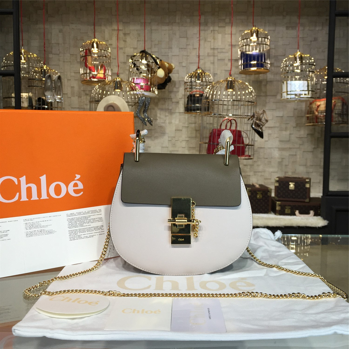 Chloé cortex drew z1313 19.5cm x 6.5cmx 17.5cm