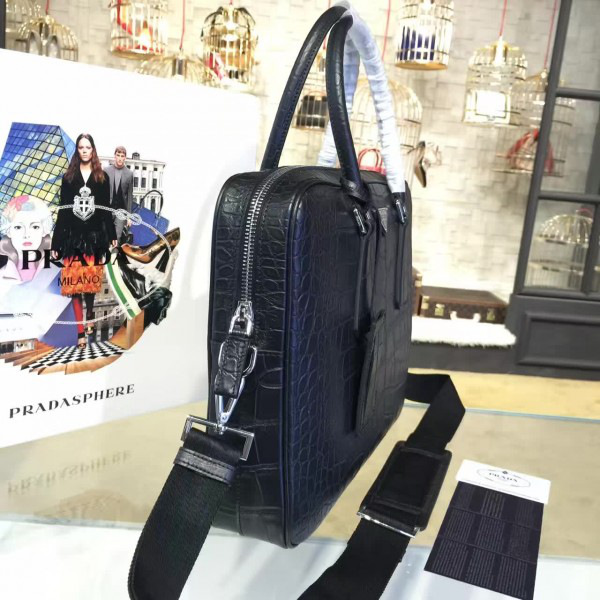 Pra*a leather briefcase 4233 36cm x 28 cm x 8cm