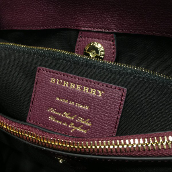 Bv*b*rry dark purple shoulder bag 35cm x 15cm x 26cm
