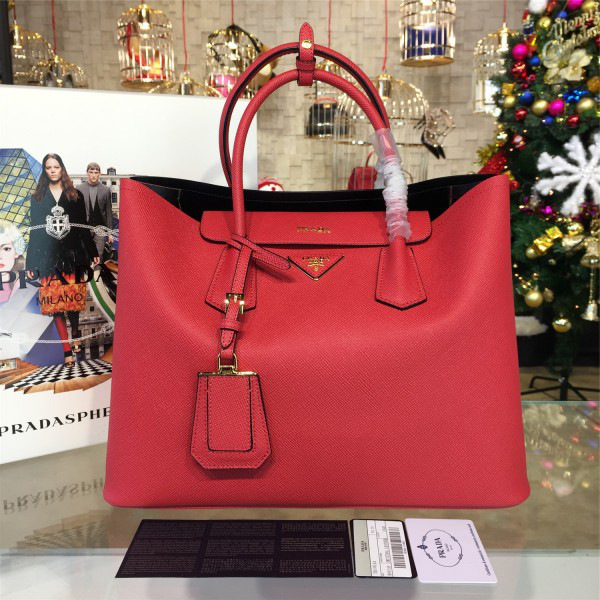 Pra*a double bag large 4082 35cm x 17.5cm x 25.5cm