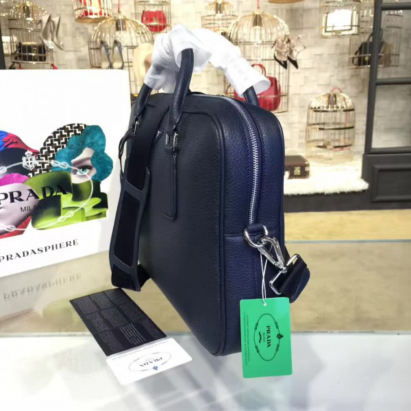Pra*a leather briefcase 4200 36cm x 8cm x 28cm