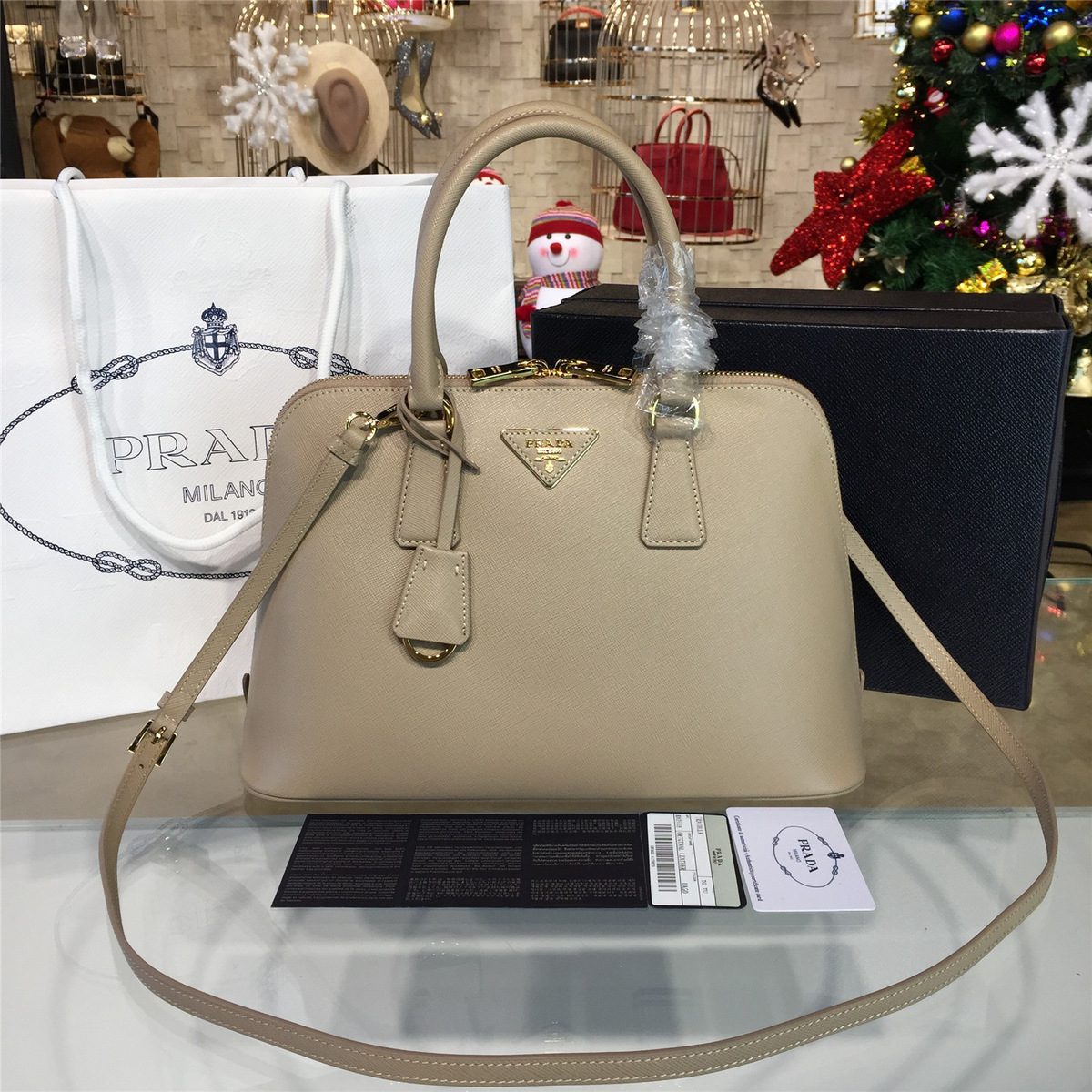 Pra*a promenade bag 3880 25.5cm x 10.5cm x 17cm