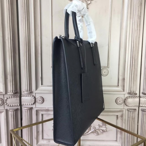 Pra*a leather briefcase 4330 38cmx9.5cmx27.5cm