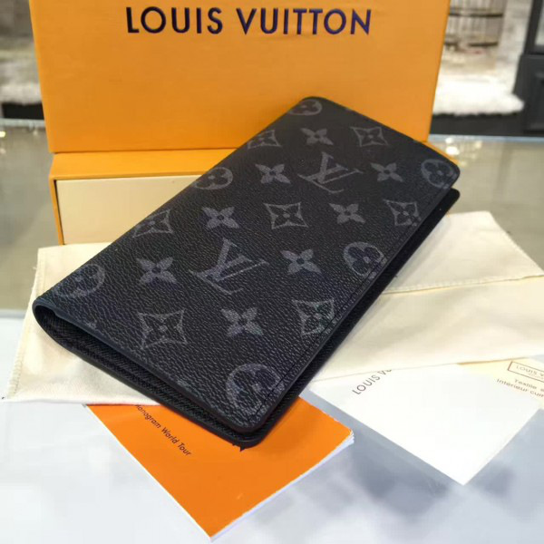 l0vis Vvtt0n  brazza wallet monogram eclipse canvas m61697 long