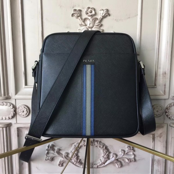 Pra*a leather briefcase 4326 25cmx6.5cmx26cm