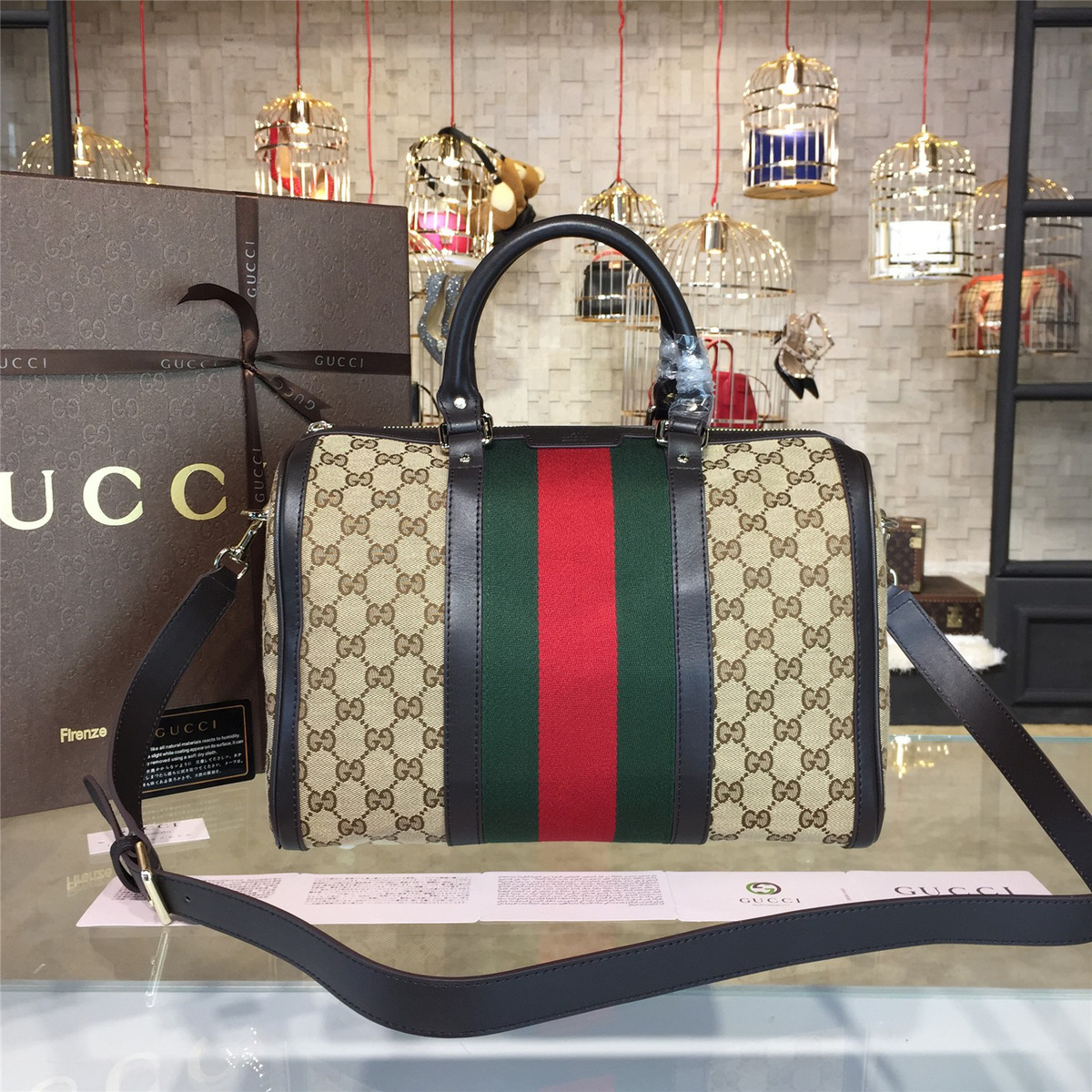 Gvc*1 gg svp*me handle bag 2219 33cm