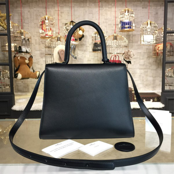Delvaux mm brillant satchel black 1524 28cm x 14cm x 22.5cm