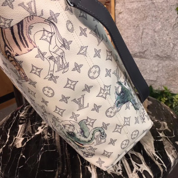 l0vis Vvtt0n atlas tote giraffe 3763 35.5cm