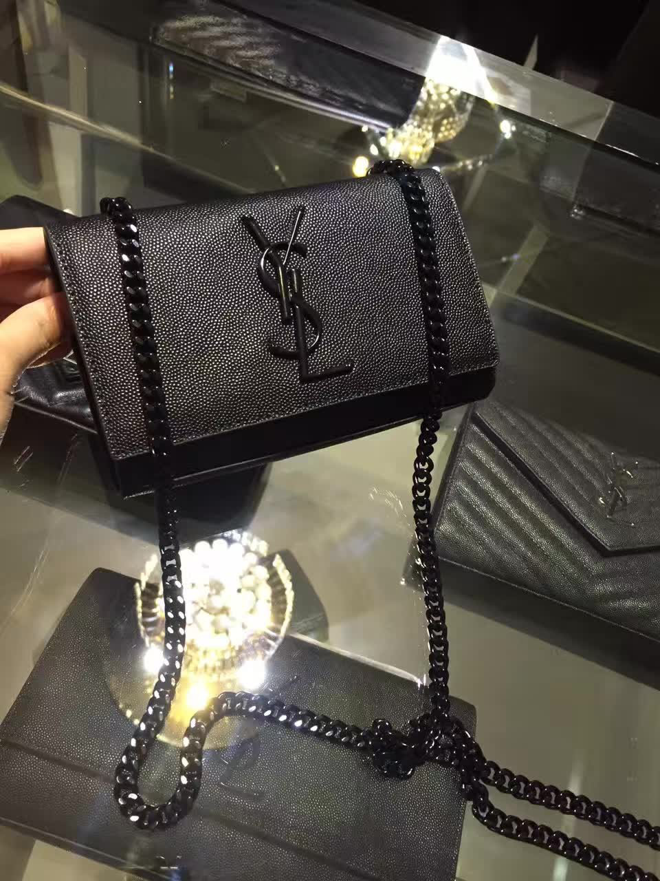 Y51 monogram kate in grain de poudre embossed leather 5016 17cm x 12.5cm x 4.5cm