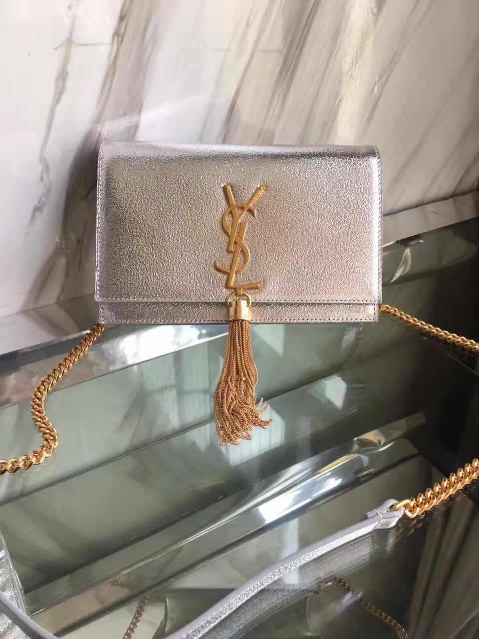 Y51 monogram kate bag with leather tassel 5049 19cm x 12.5cm x 3.5cm