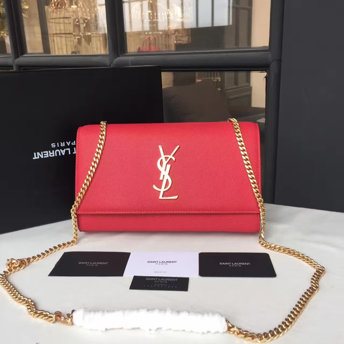 Y51 monogram kate grain de poudre embossed leather cohotbag 4758