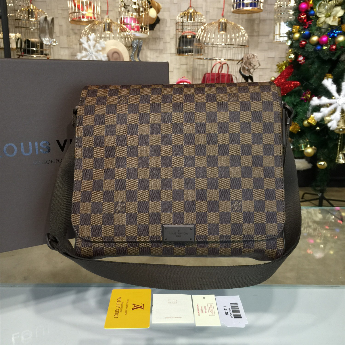 l0vis Vvtt0n damier ebene cohotbag  district mm