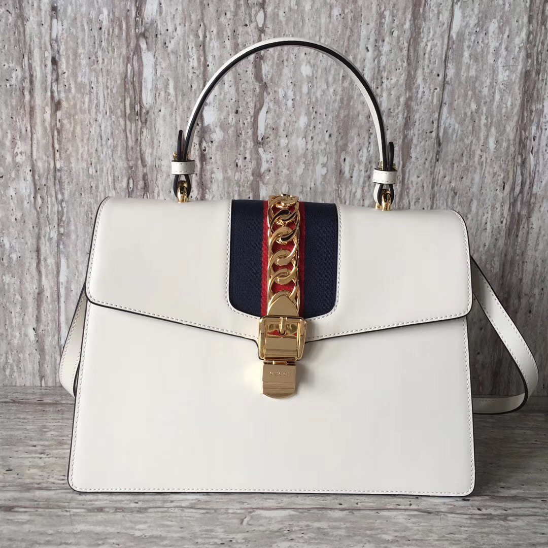 Gvc*1 sylvie leather maxi top handle bag 2137