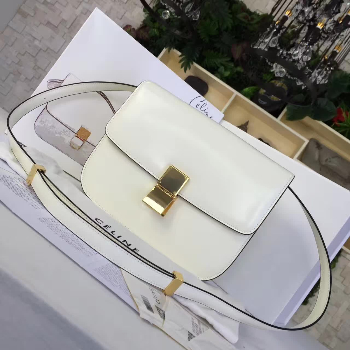 Ce1i*e leather classic box 24cm x 18cm x 6cm