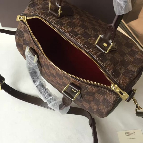 l0vis Vvtt0n speedy bandoulière 25 damier ebene 3205_25cm x 19 cmx 15 cm
