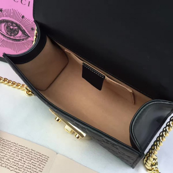 Gvc*1 gg leather padlock cohotbag 2160