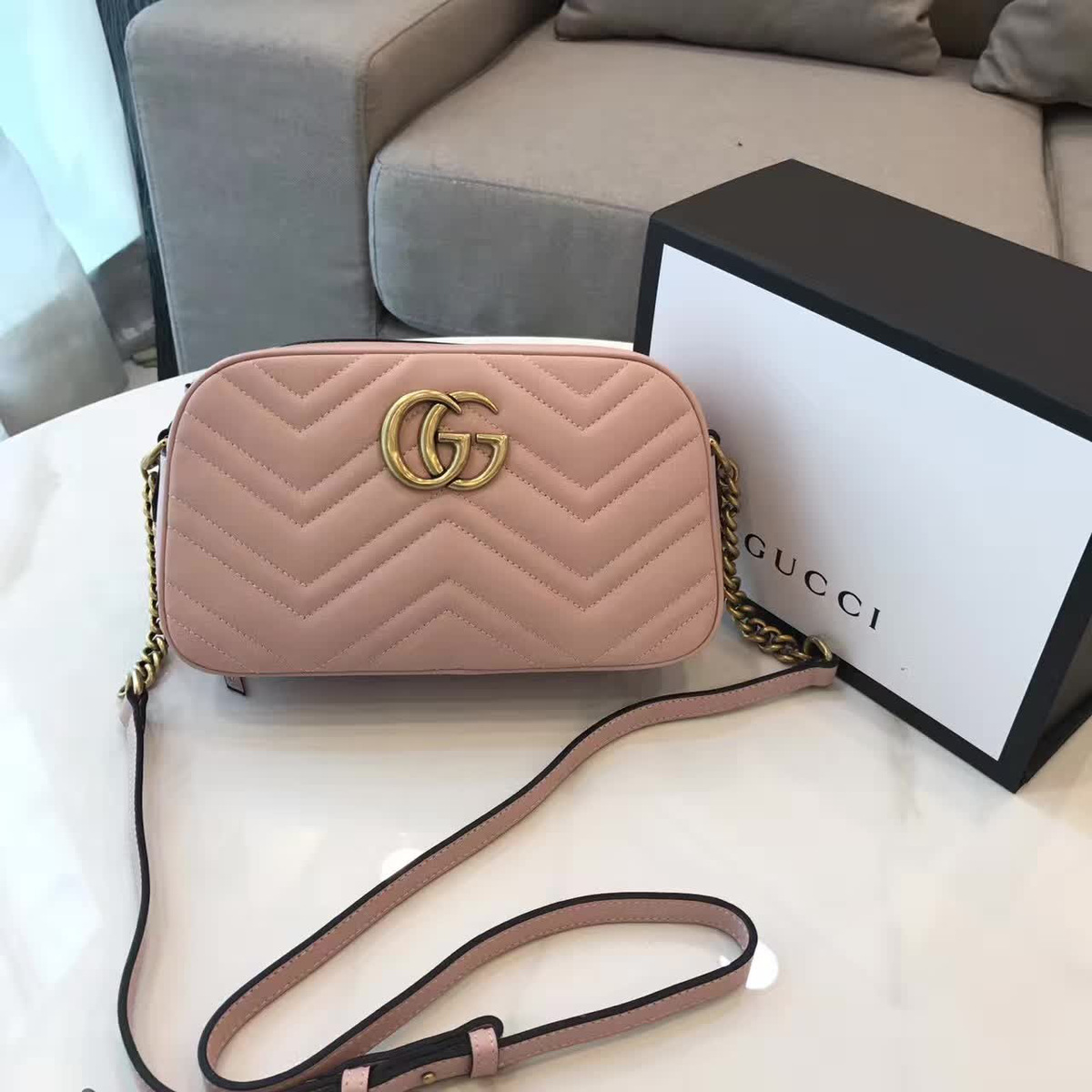 Gvc*1 gg marmont matelassé 2410 24 cm x 7 cm x 13 cm