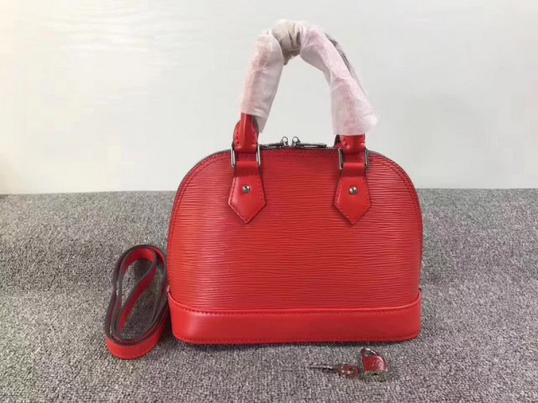 l0vis Vvtt0n svp*me domed satchelv red m40301 3008 25*19*12cm