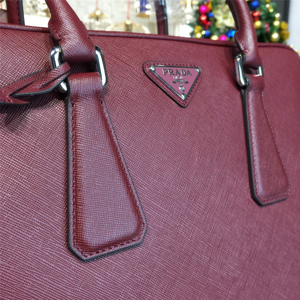 Pra*a leather briefcase 4226 36cm x 8.5cm x 28cm