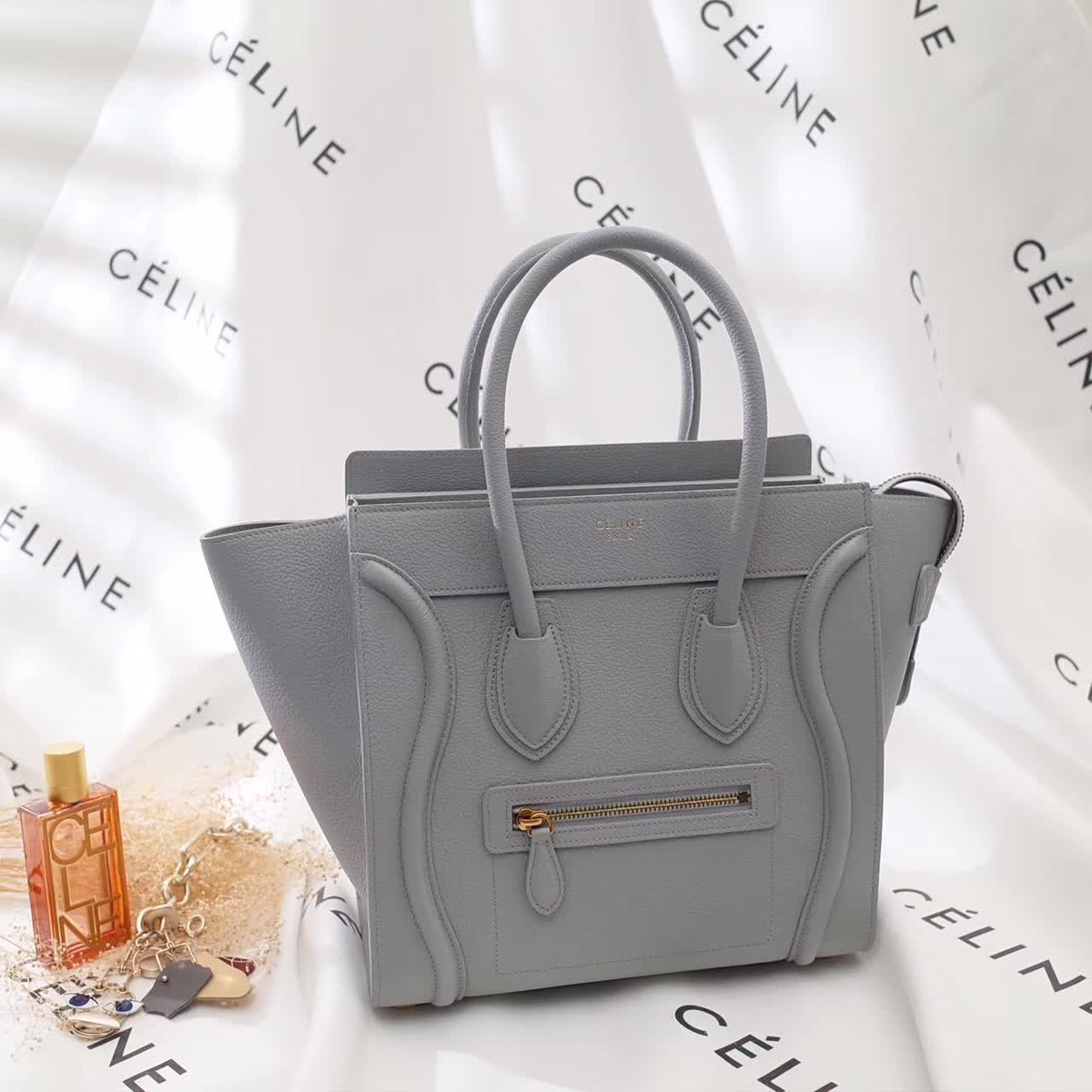 Ce1i*e leather nano luggage z987  20cm x 20cm x 10cm