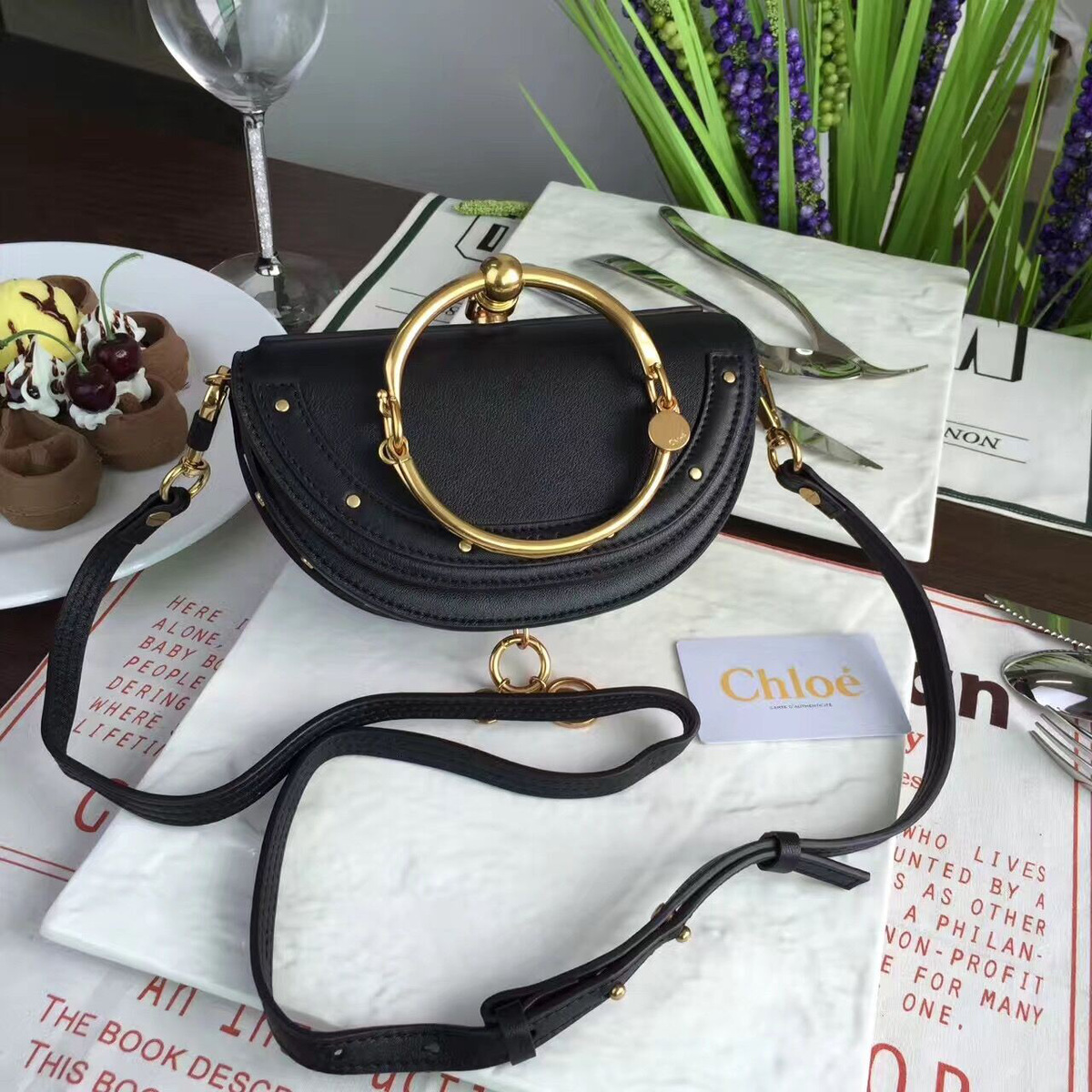 Chloe leather nile z1334 20cm x 12cm x 6cm