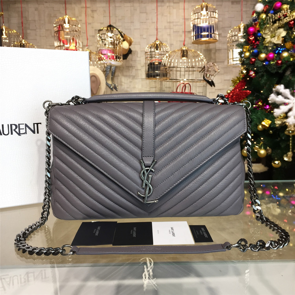 Y51 monogram college gray cohotbag 4780