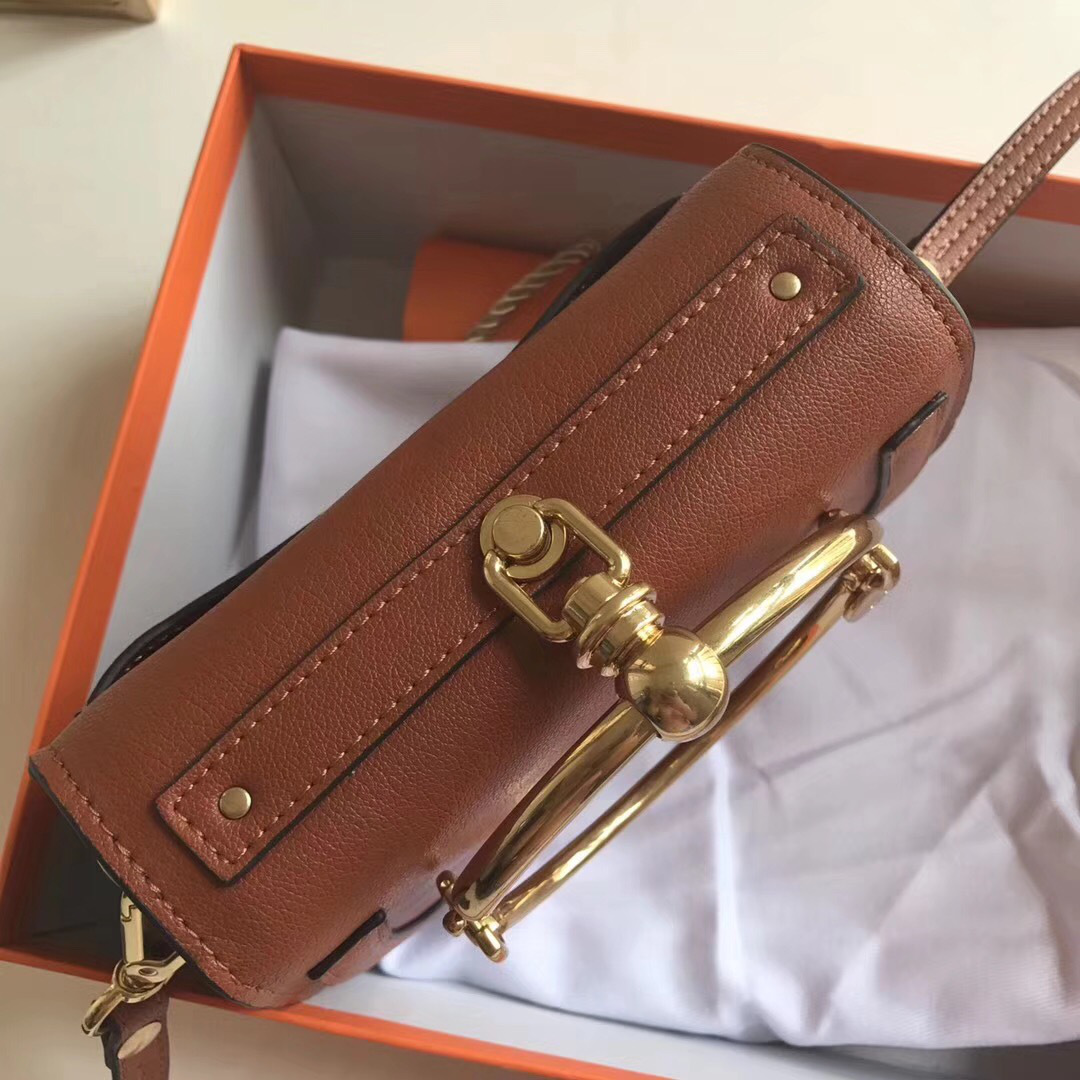 Croy handbag 123888 medium brown 21CM