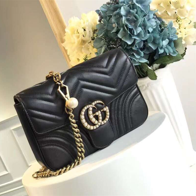 Gvc*1 gg cortex marmont bag 21.5*18*5cm