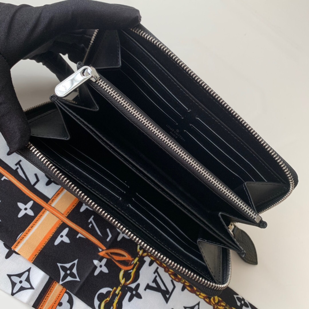 Lv hollow single pull wallet m58431 black_20*2*19cm