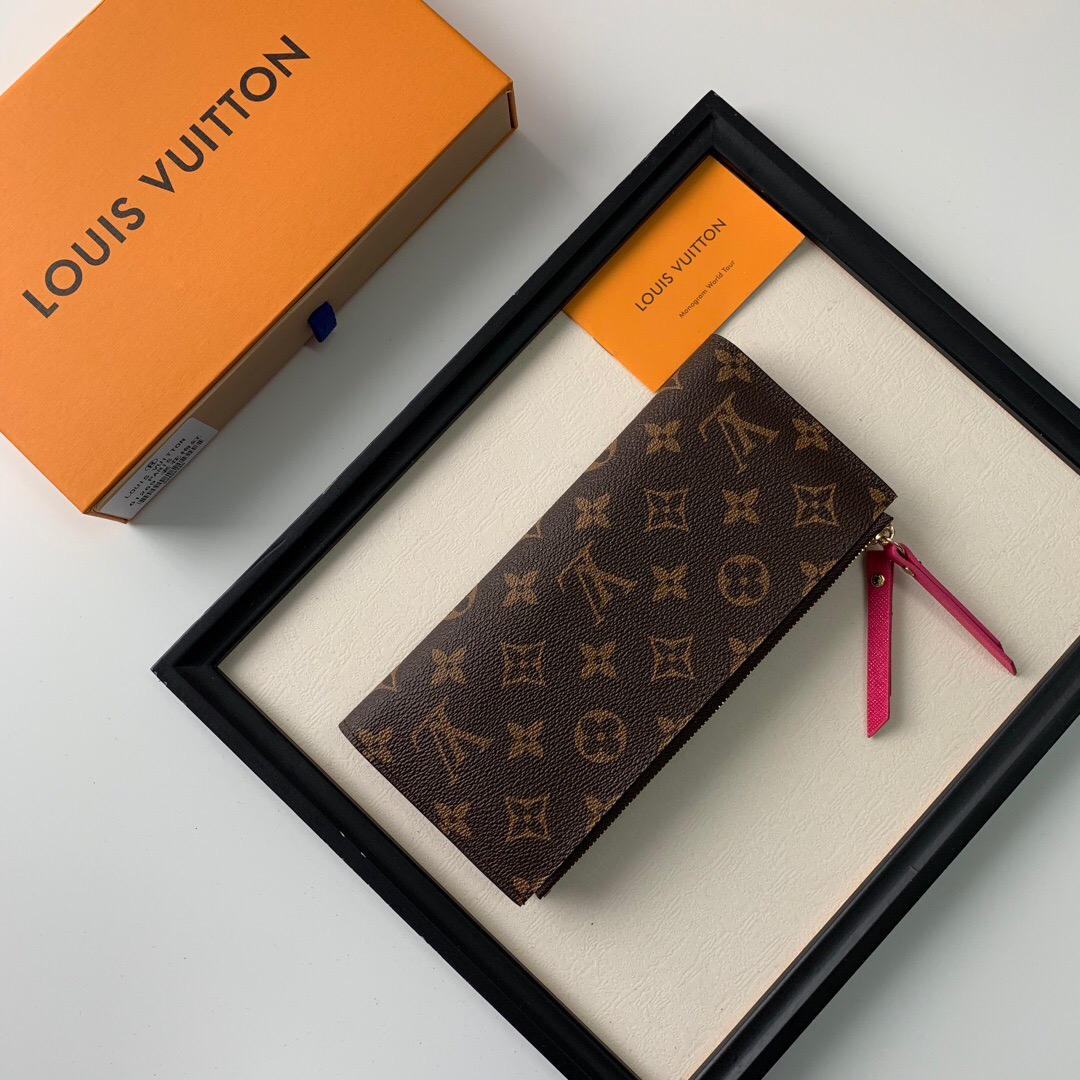Lv adèle wallet monogram red_21*9*2cm