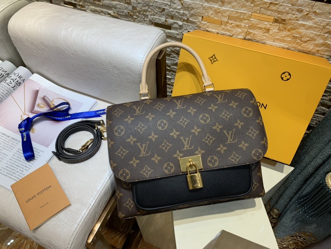 l0vis Vvtt0n message bag black m44259 29.0 x 21.0 x 13.5 cm