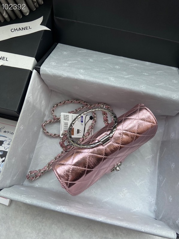 Ch**el handbag pink 18 x 5 x 11cm