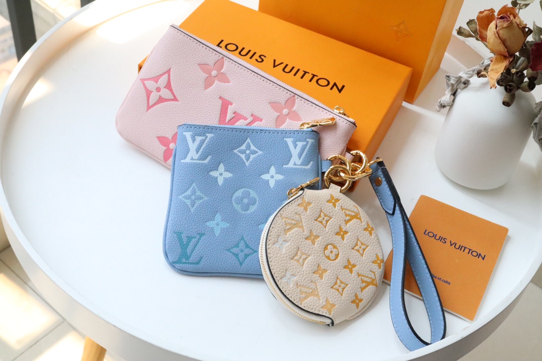 l0vis Vvtt0n trio pouch monogram empreinte leather m80407 19.5 x 11.5 x 3.0 cm