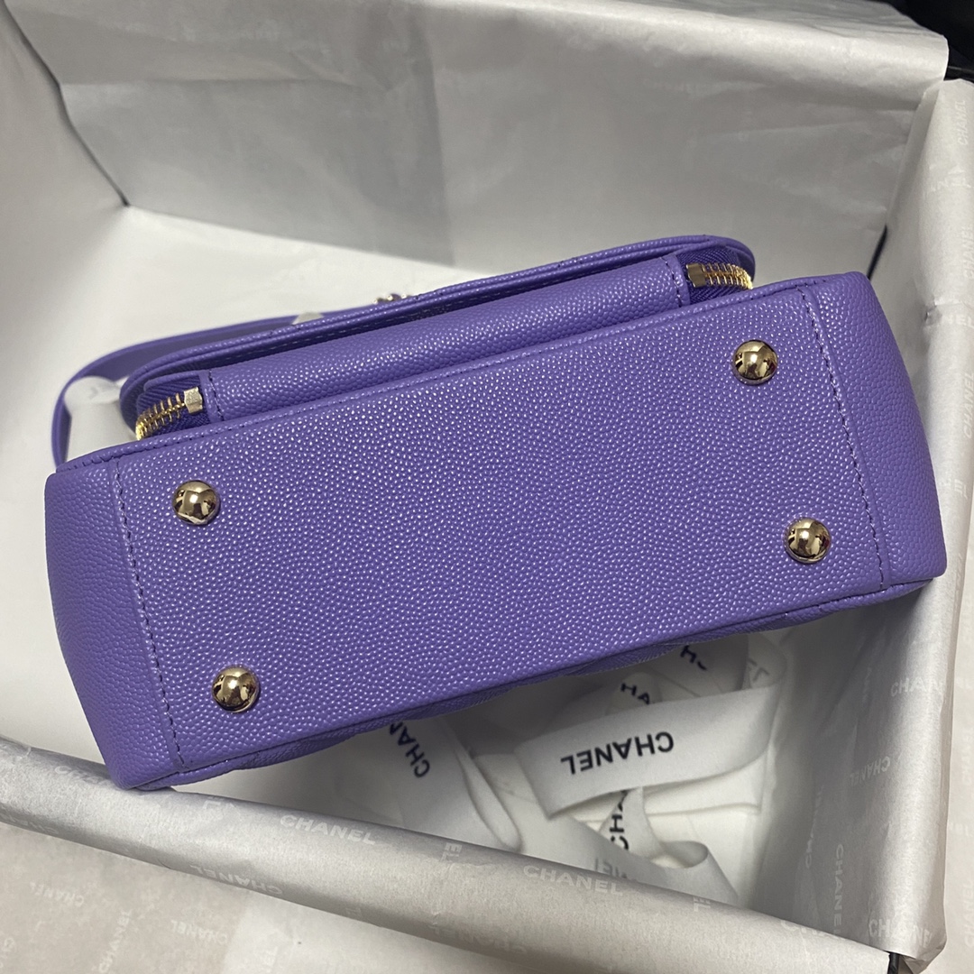 Ch**el mini flap bag with top handle a93749 19 x 7 x 14 cm