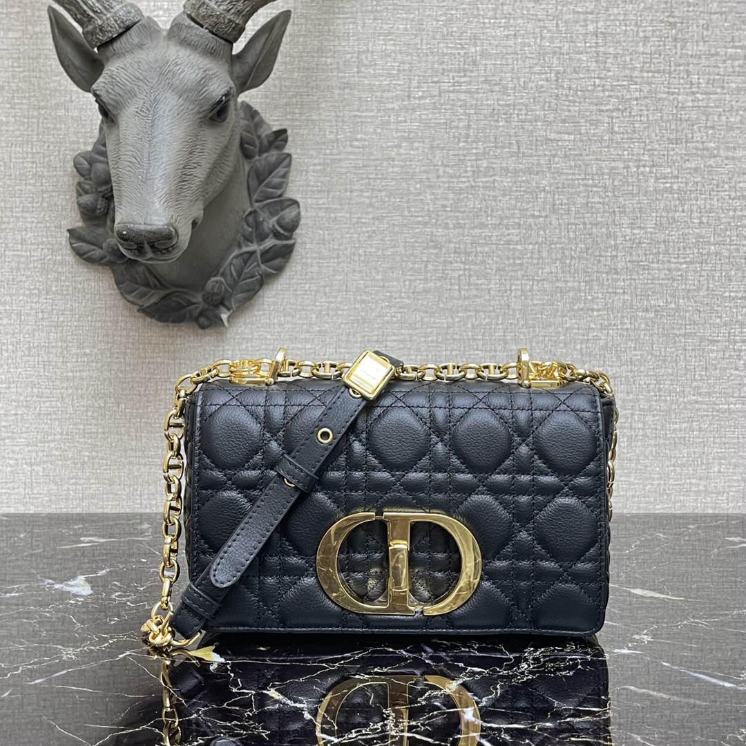 d10r small caro bag black S*pple cannage calfskin m9241uwhc 20×12×7cm