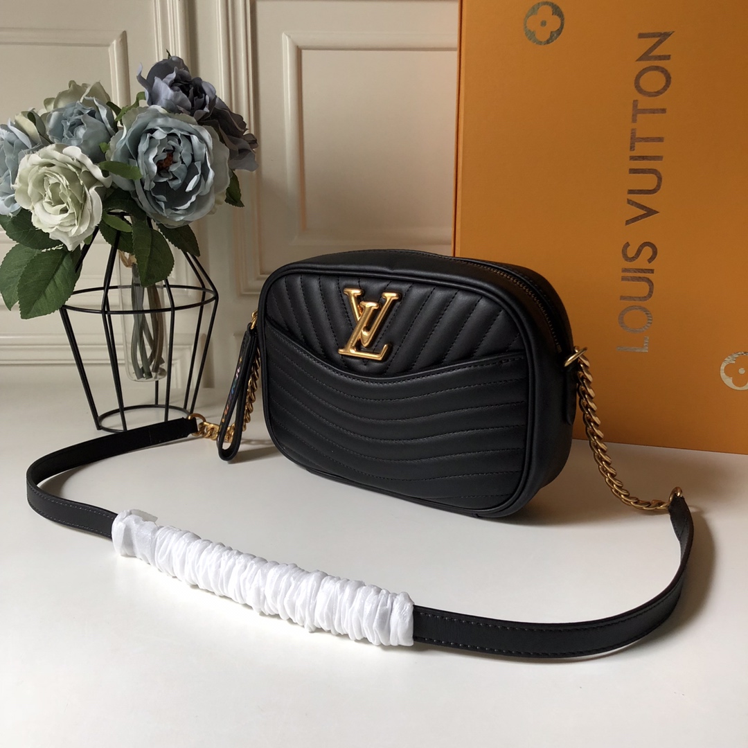 l0vis Vvtt0n new wave camera bag black m58677 21.5 x 15.5 x 6.0 cm