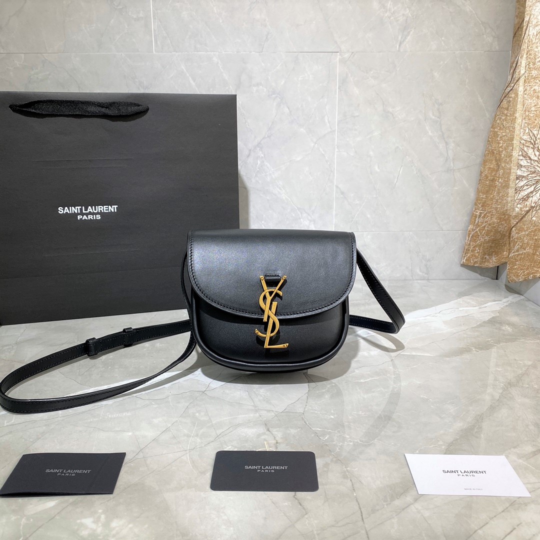 Y51 kaia small satchel in smooth vintage leather black 619740 18 x 15.5 x 5.5 cm
