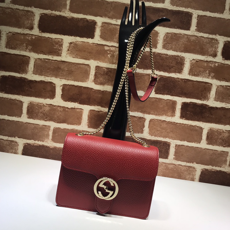 Gvc*1 marmont icon gg interlocking small red 510304 20 x 15 x 7.5 cm