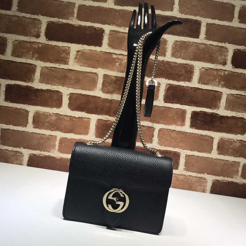 Gvc*1 marmont icon gg interlocking small black 510304 20 x 15 x 7.5 cm