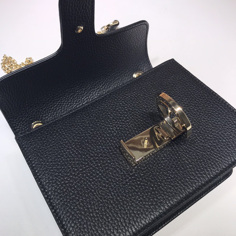 Gvc*1 marmont icon gg interlocking small black 510304 20 x 15 x 7.5 cm