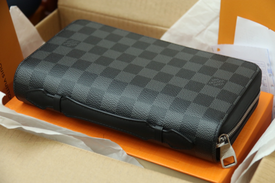 l0vis Vvtt0n zippy xl wallet damier graphite canvas black n41503 23 x 15 x 4 cm