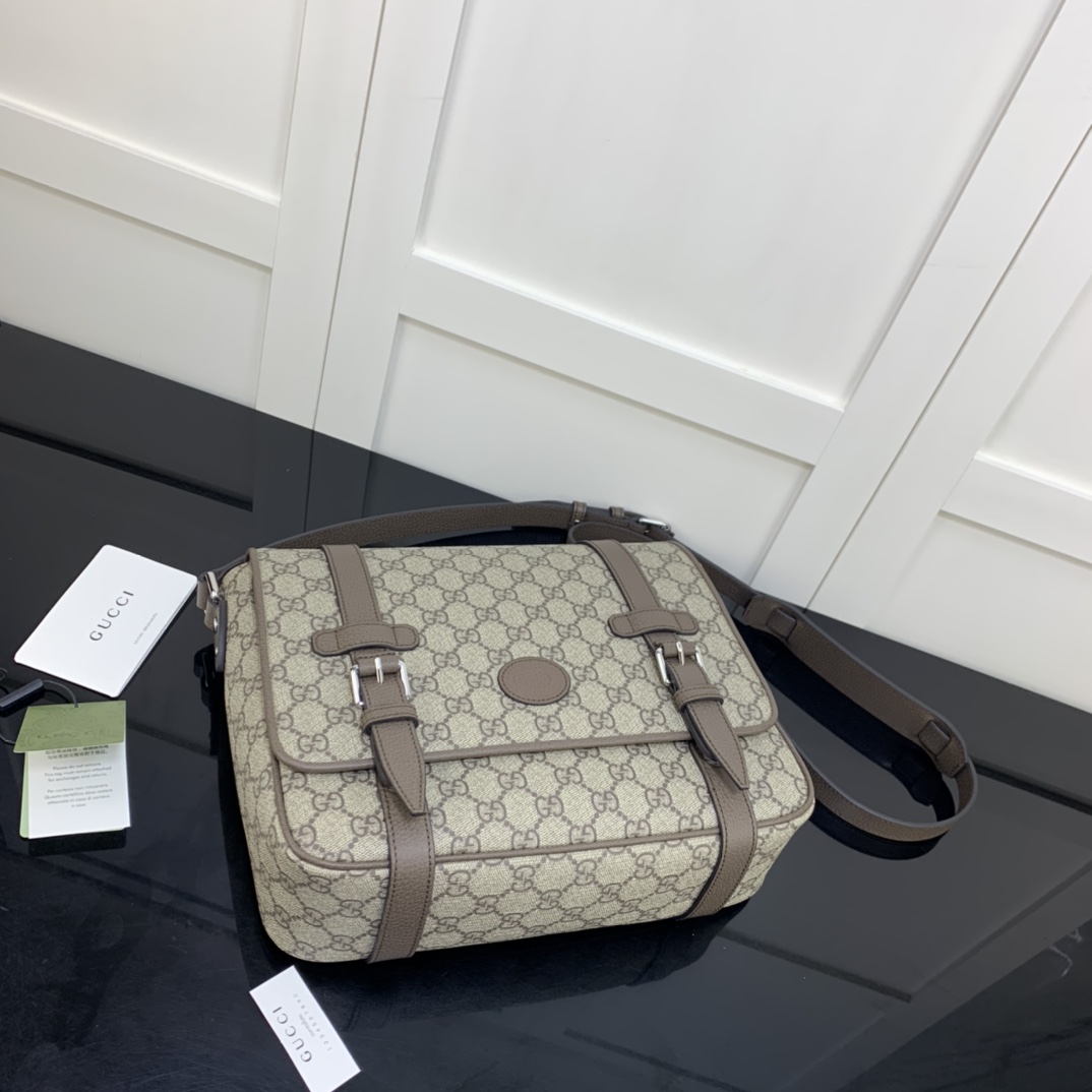 Gvc*1 gg messenger bag brown 658542 28 x 24 x 8.5 cm
