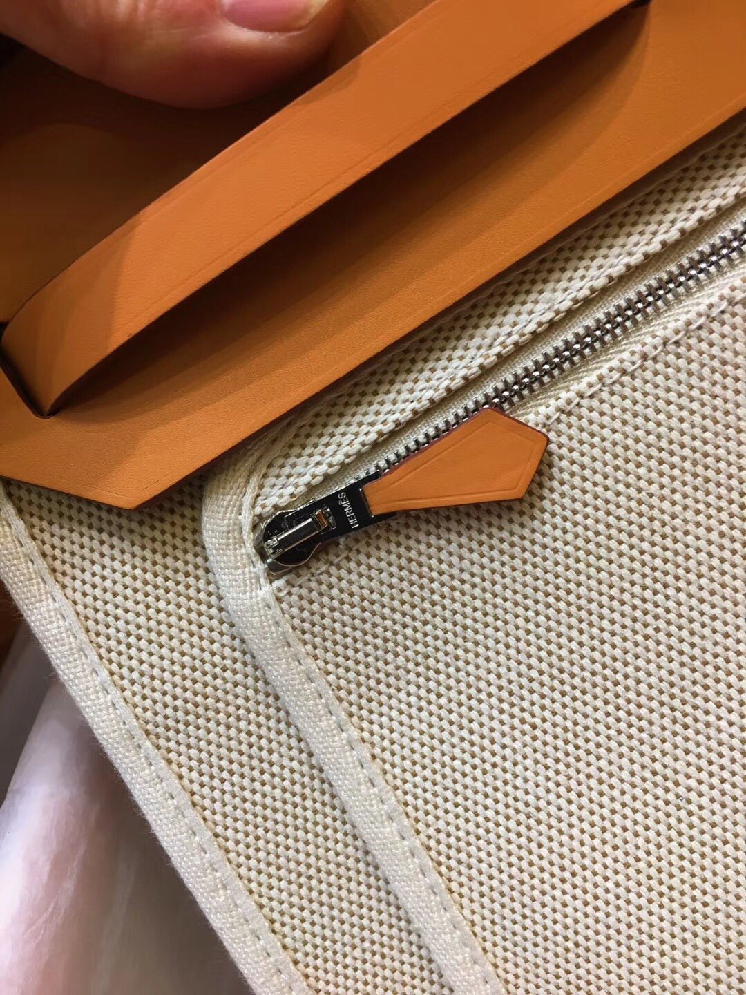 H**me5 herbag zip 31 pm retourne bag apricot 078971 25 x 31 x 10 cm