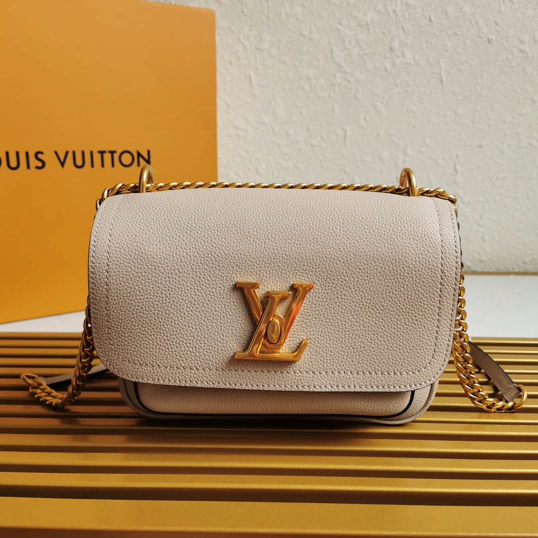 l0vis Vvtt0n lockme chain bag greige m57072 23 x 17 x 11 cm